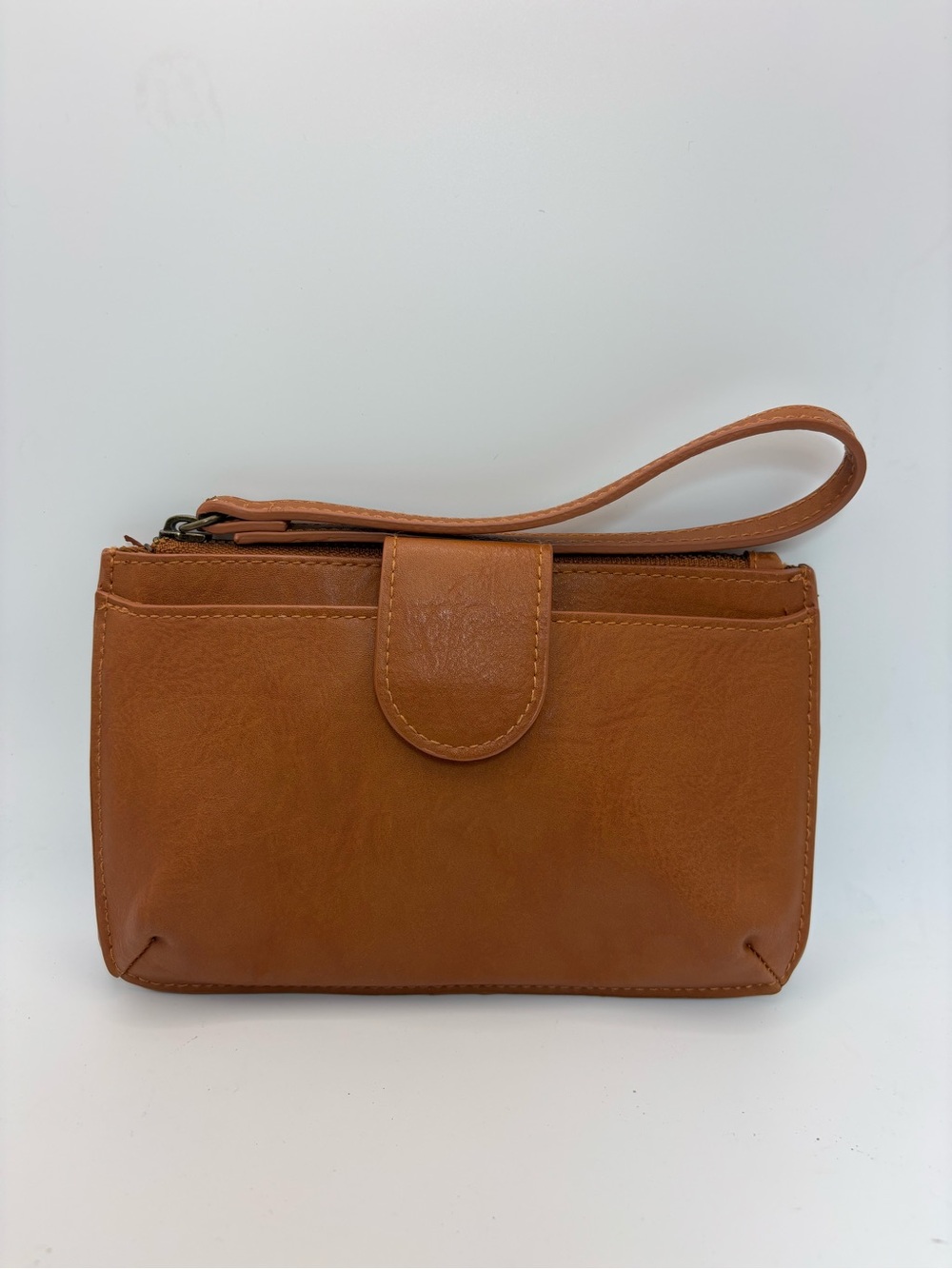 Universal Thread Tan Wristlet Clutch with Strap